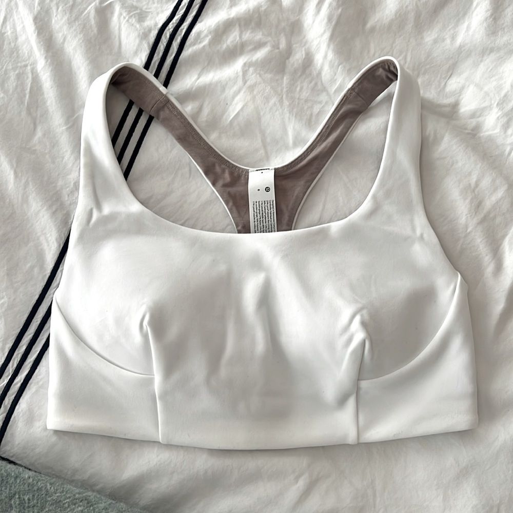 Lululemon Wunder Train Sports Bra! Brand new with tags! Size 6. White.